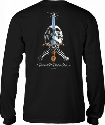 Powell Peralta - Skull & Sword L/S Tee Black.
