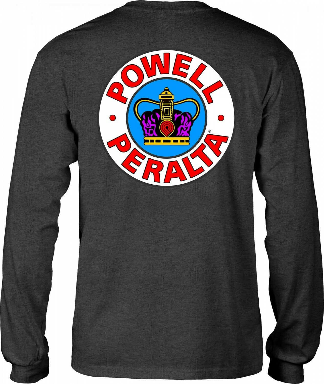 Powell Peralta - Supreme L/S Tee Charcoal Heather.