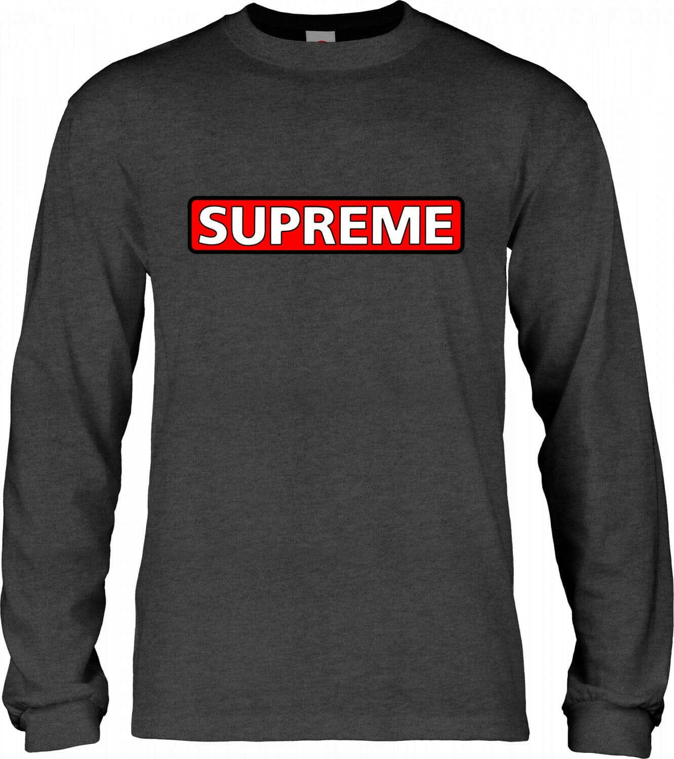 Powell Peralta - Supreme L/S Tee Charcoal Heather.