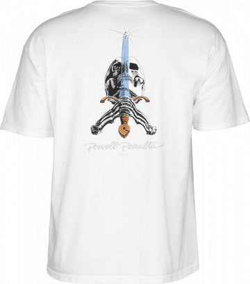 Powell Peralta - Skull & Sword Tee White.