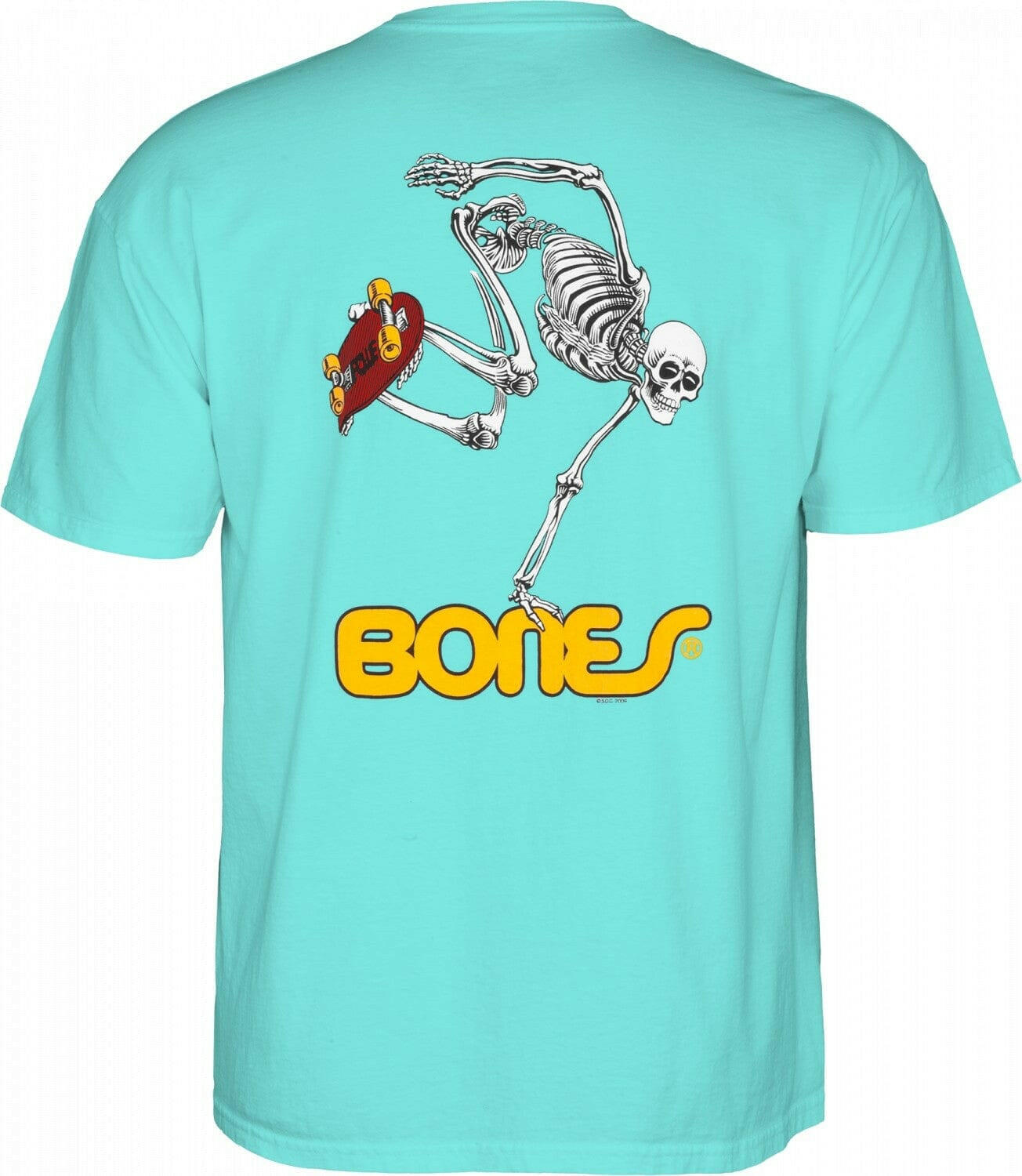 Powell Peralta - Skateboarding Skeleton Tee Turquoise.
