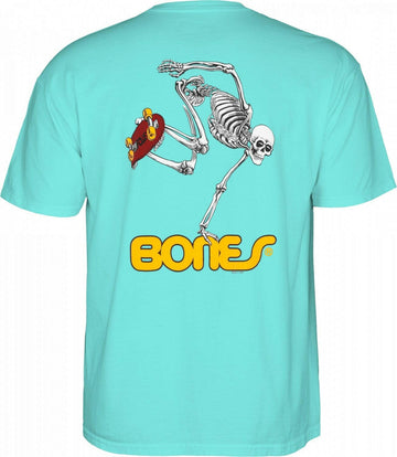 Powell Peralta - Skateboarding Skeleton Tee Turquoise.