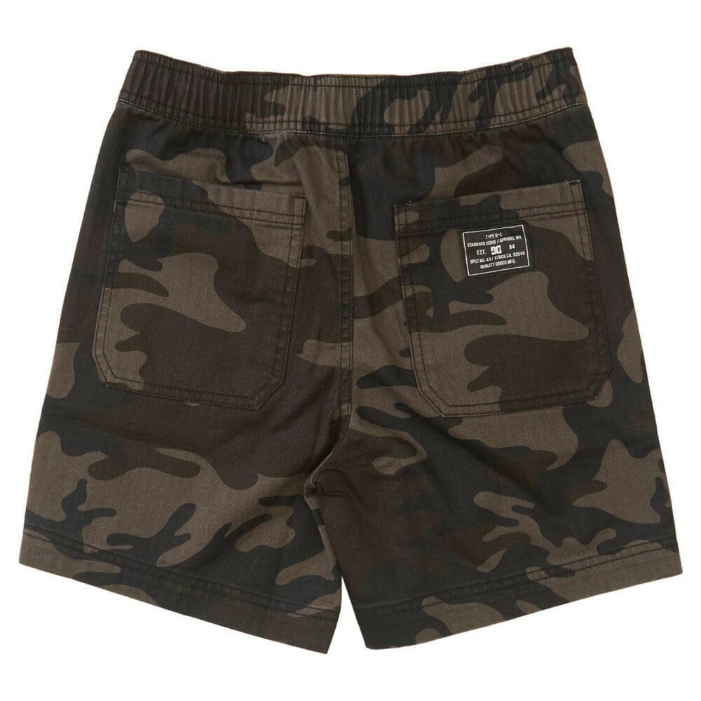 DC - Mechanic 2 16.5" Youth Shorts Black Camo.