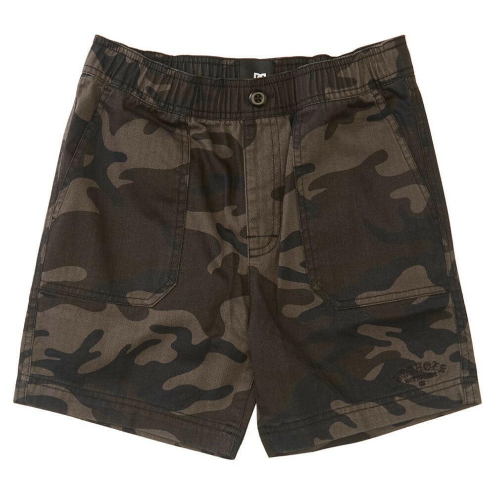 DC - Mechanic 2 16.5" Youth Shorts Black Camo.