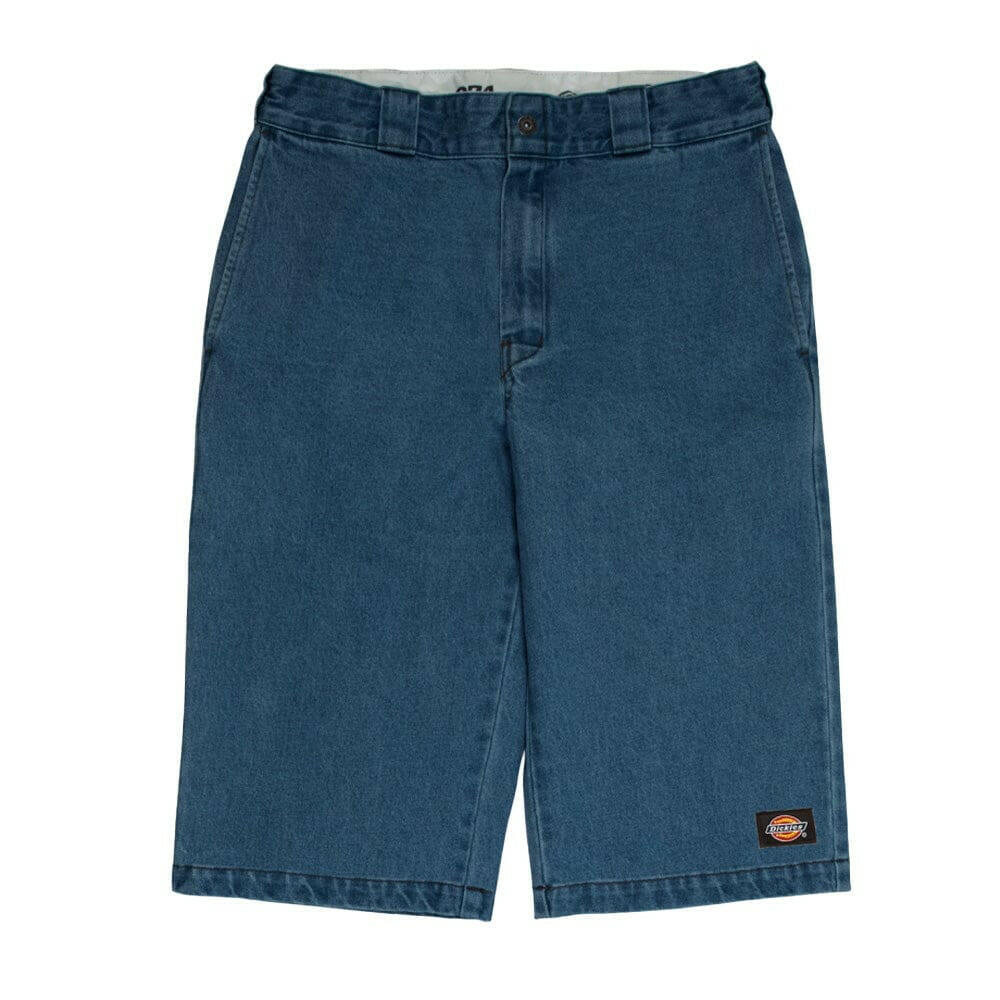 Dickies - 42283 13" Loose Fit Denim Shorts Rinsed Indigo.