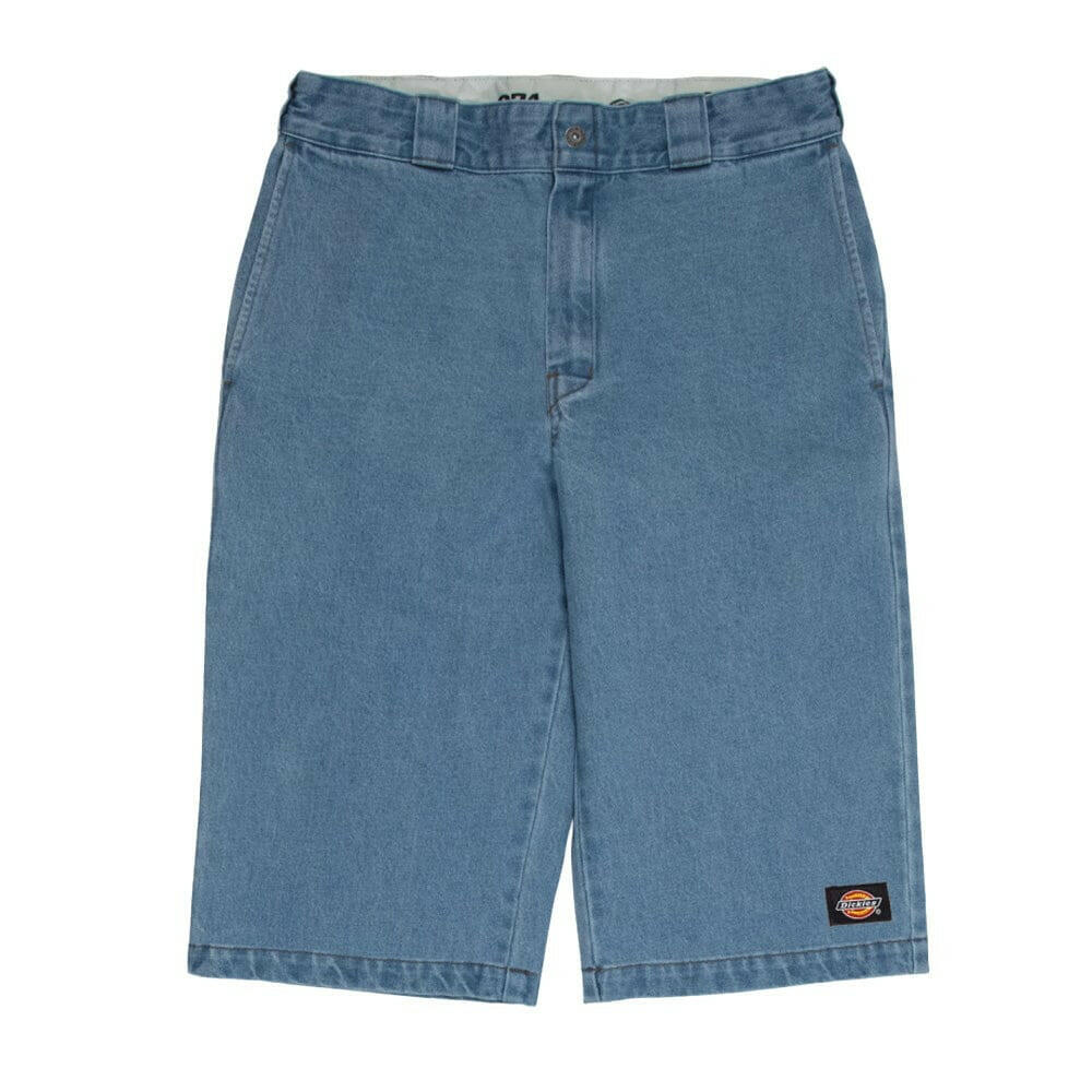 Dickies - 42283 13" Loose Fit Denim Shorts Stone Washed Indigo.