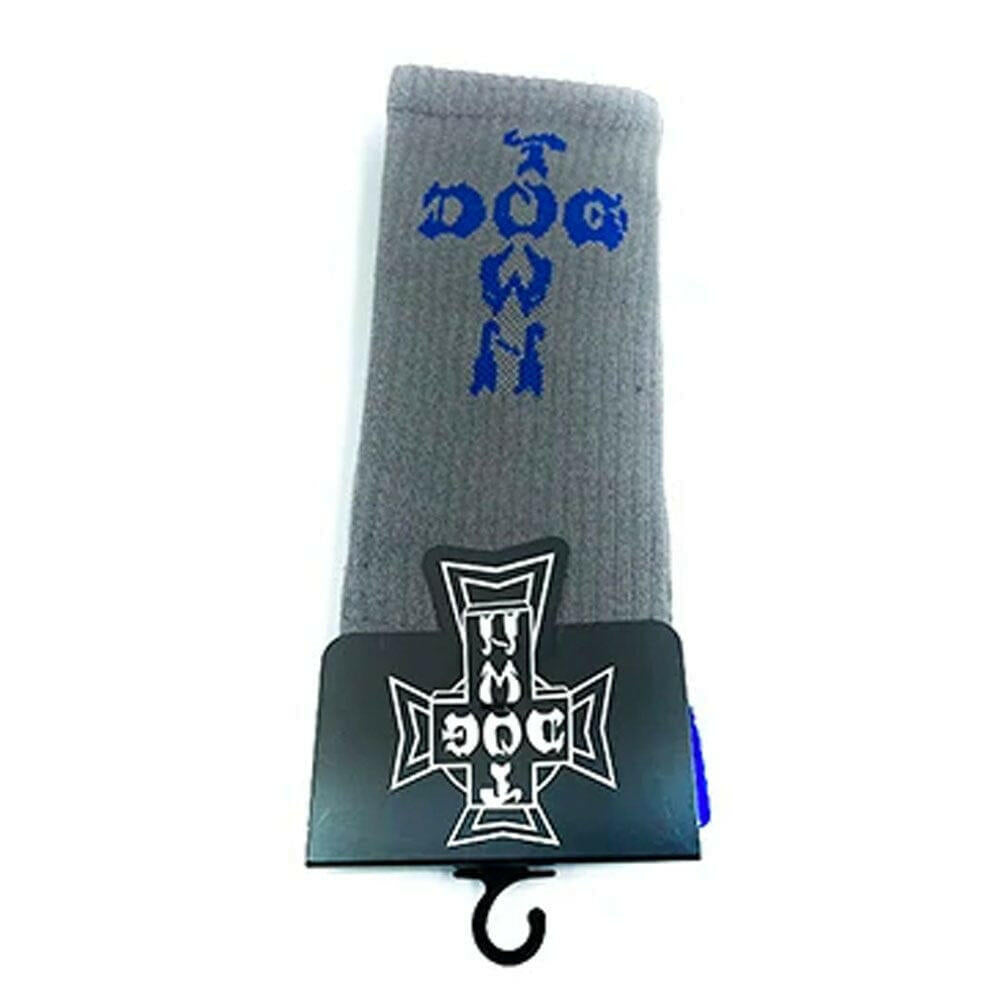 Dogtown - Cross Letters Mens Crew Socks Grey.