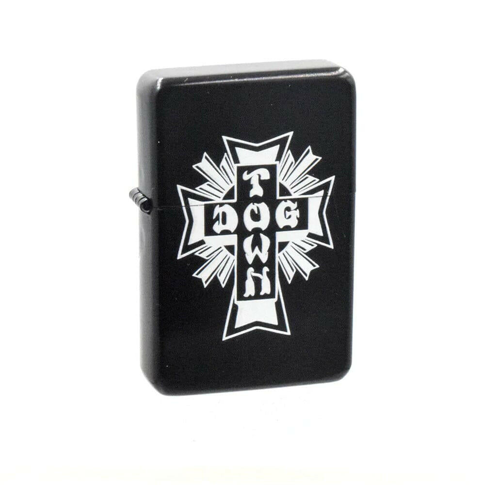 Dogtown - Cross Logo Flip Top Metal Lighter Black.