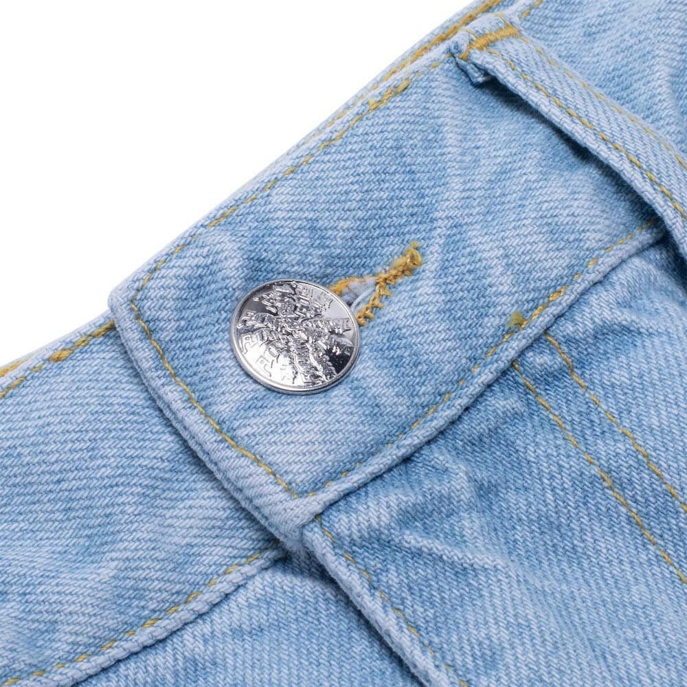 Fucking Awesome - Baggy Zip Off Carpenter Pants Light Blue.