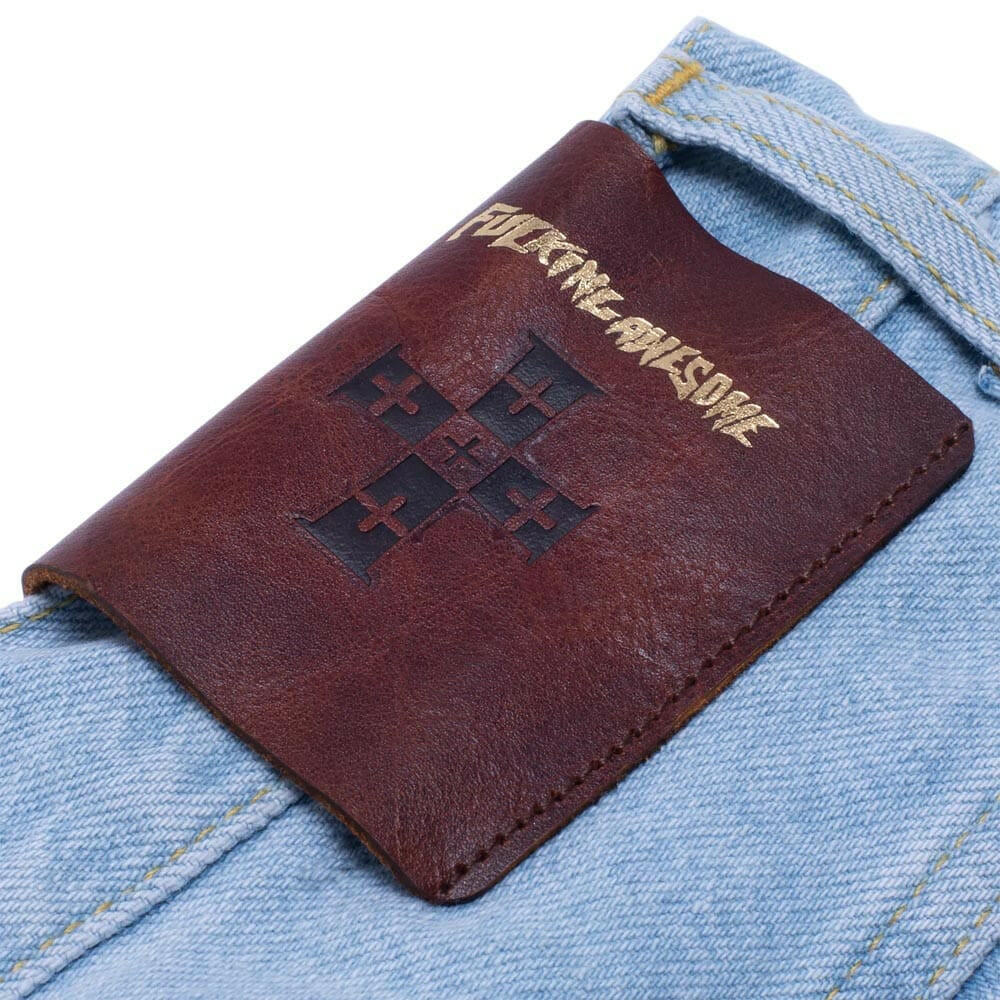Fucking Awesome - Baggy Zip Off Carpenter Pants Light Blue.
