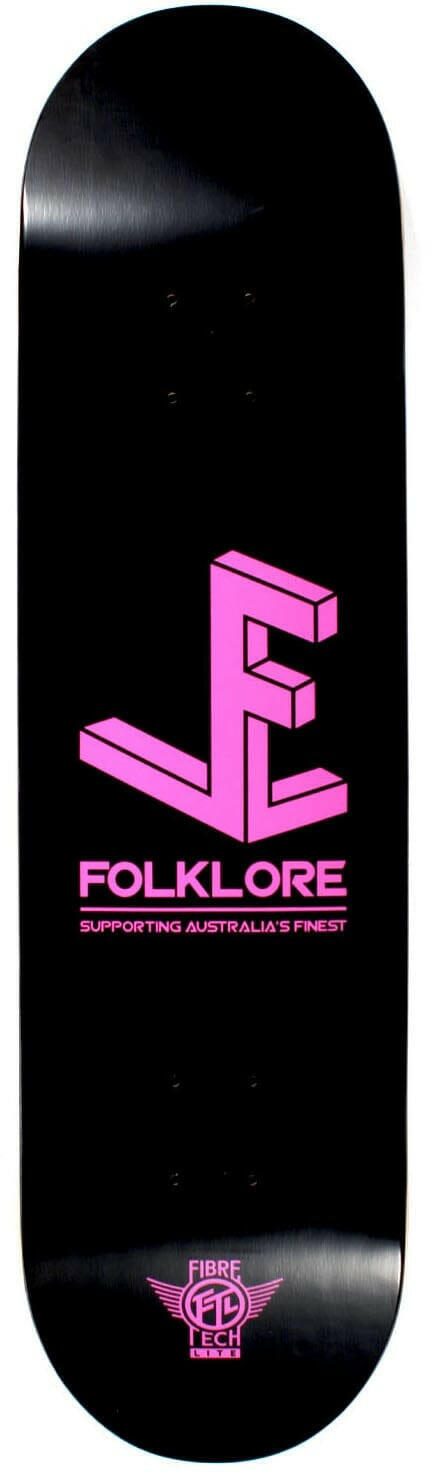 Folklore - 3D Fibre Tech Lite Pink 8.125 Skateboard Deck.