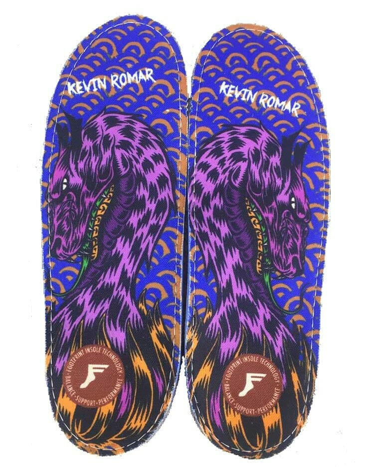 Footprint - Kingfoam Orthotic Kevin Romar Dragon Insoles.