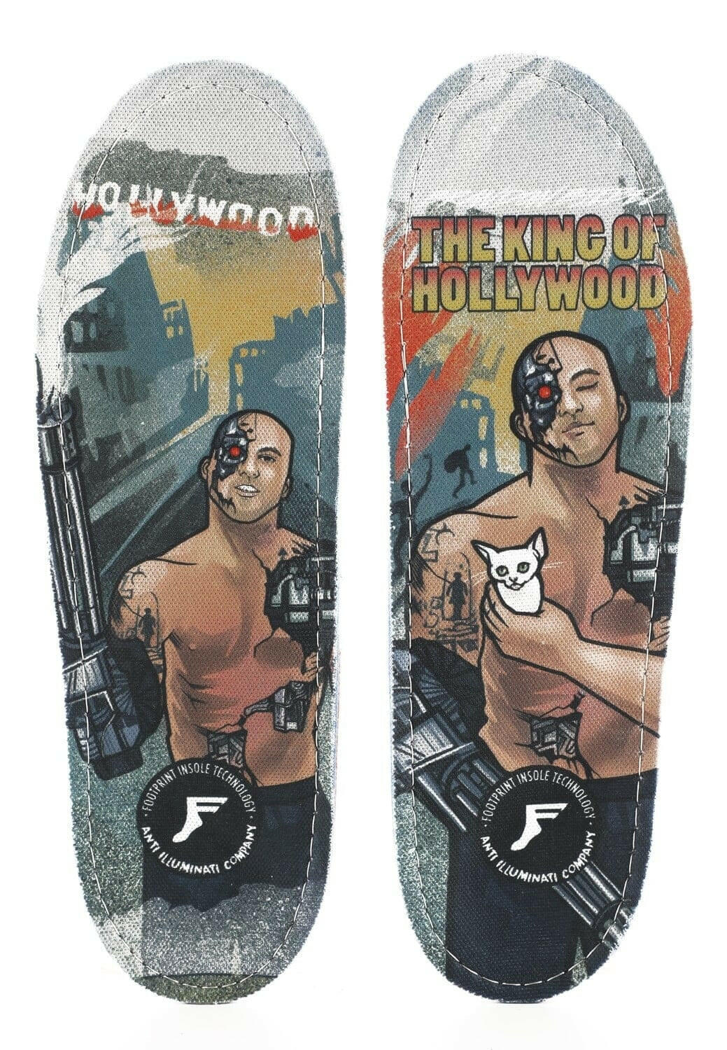 Footprint - Kingfoam Hi Profile Brandon Biebel King of Hollywood Insoles.