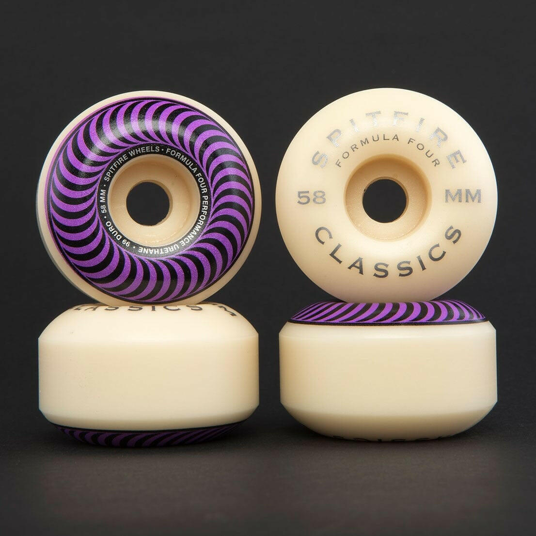 Spitfire - F4 Classics 58MM 99A Skateboard Wheels.