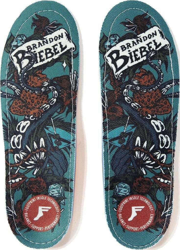 Footprint - Kingfoam Orthotic Biebel's Garden Insoles.