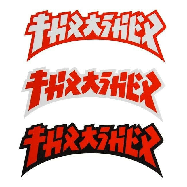 Thrasher - Godzilla Die Dut 4" Sticker.