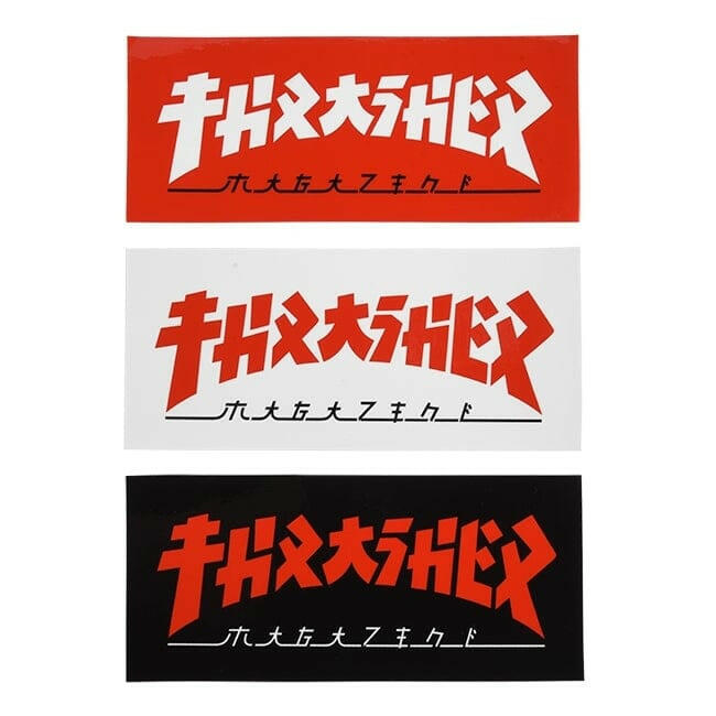 Thrasher - Godzilla Rectangle 6" Sticker.