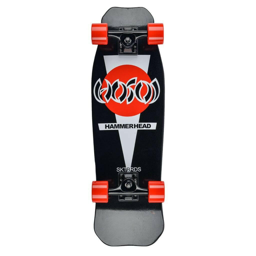 Hosoi - Hammerhead Mini Cruiser Black 8.5" Complete Skateboard.