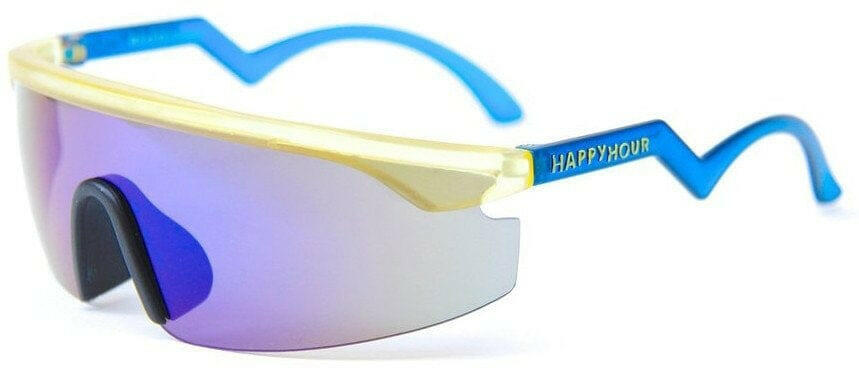 Happy Hour - Accelerators Frosted Sunglasses Yellow/Blue.