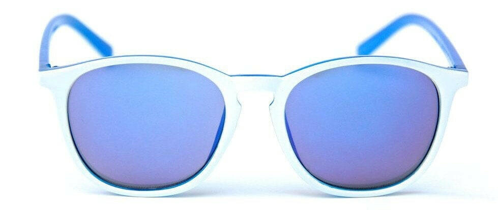 Happy Hour - Dickson Flap Jacks Sunglasses Blue/White.