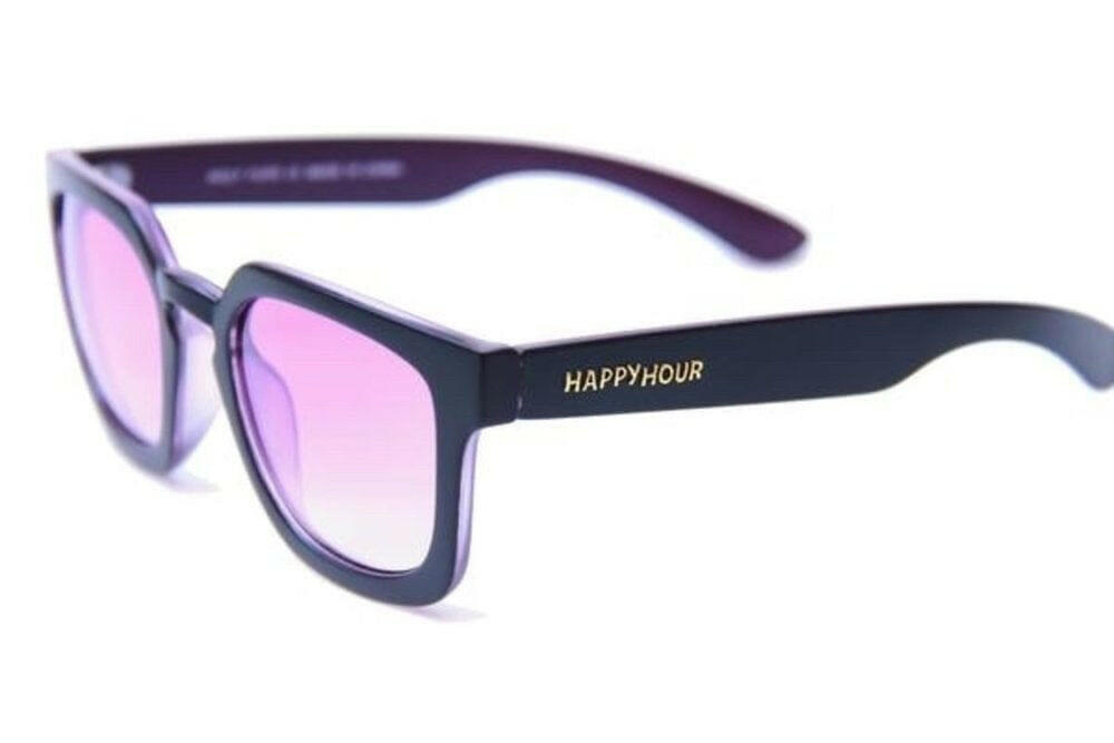 Happy Hour - Wolf Pup Sunglasses Black/Purple.
