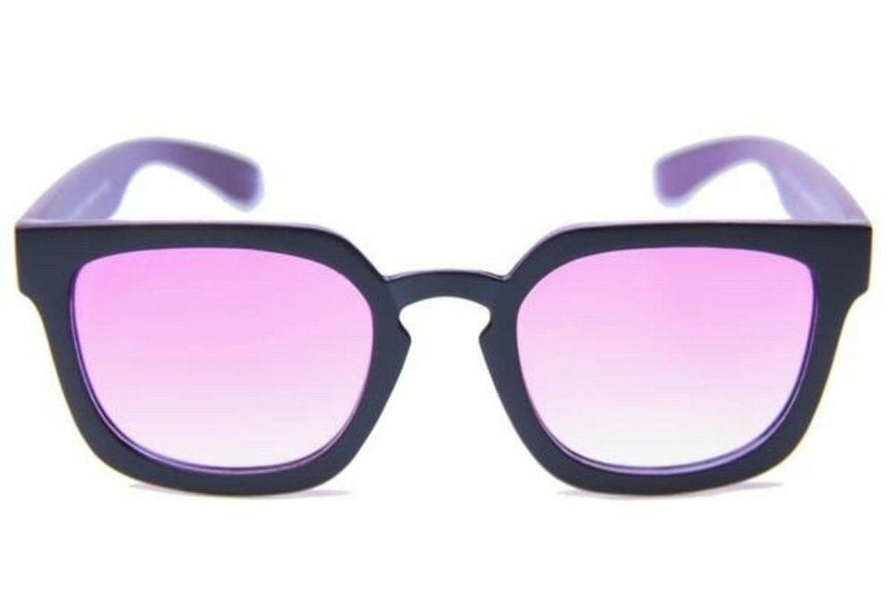 Happy Hour - Wolf Pup Sunglasses Black/Purple.