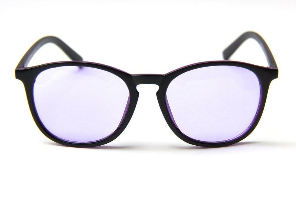 Happy Hour - Leabres Flap Jacks Hot Buffs Sunglasses Black/Purple.