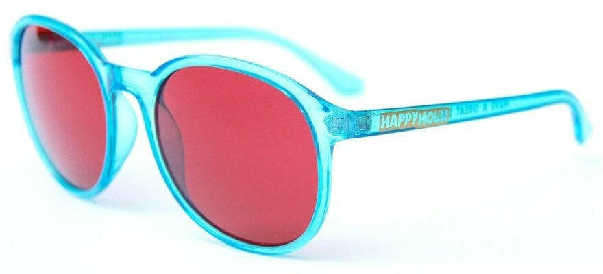 Happy Hour - Manhattan Sunglasses Crystal Blue/Red.