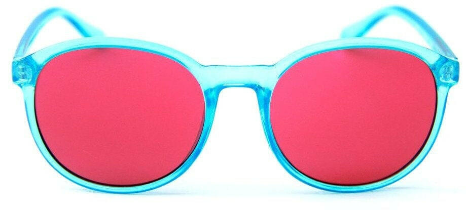 Happy Hour - Manhattan Sunglasses Crystal Blue/Red.
