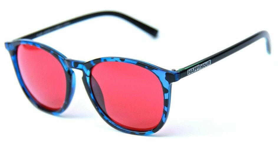 Happy Hour - Nuge Flap Jacks Sunglasses Blue/Red.