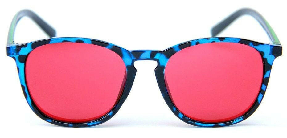 Happy Hour - Nuge Flap Jacks Sunglasses Blue/Red.