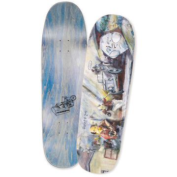 The Heated Wheel - No Riders Slick 9.25 Skateboard Deck.