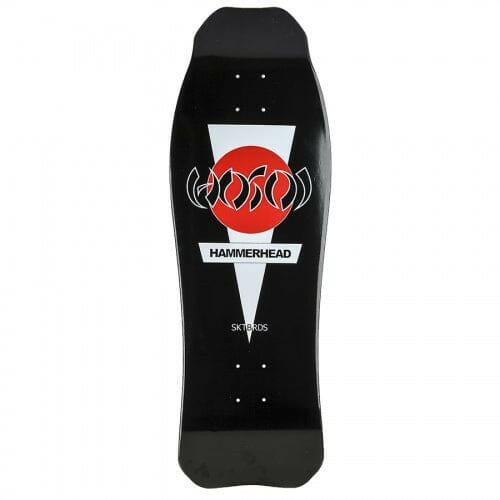 Hosoi - Christian Hosoi Hammerhead Doublekick Black 10.25" Skateboard Deck.