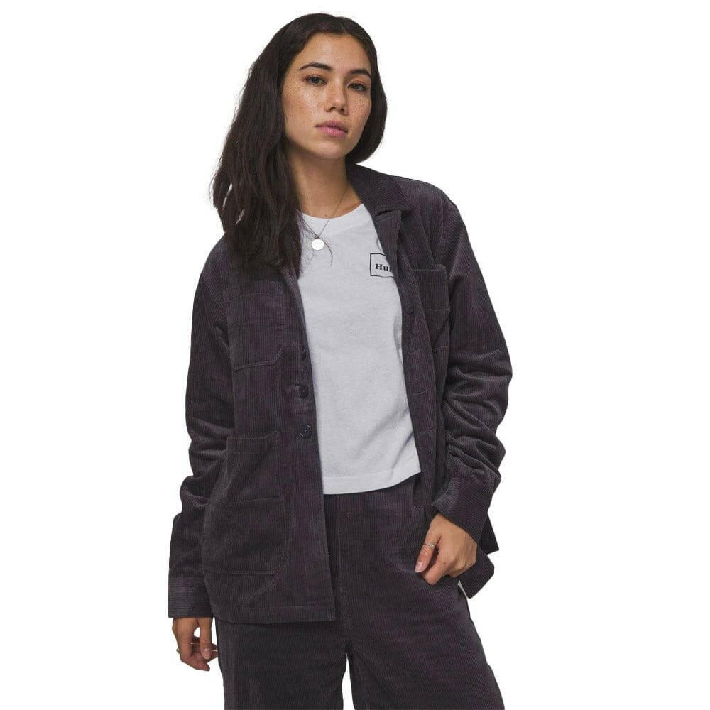 Huf - Corduroy Chore Womens Jacket Blue Graphite.