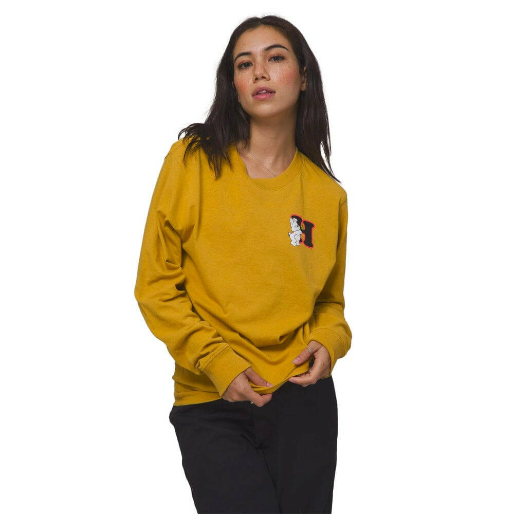 Huf - Giving Womens Relax L/S Tee Gold.