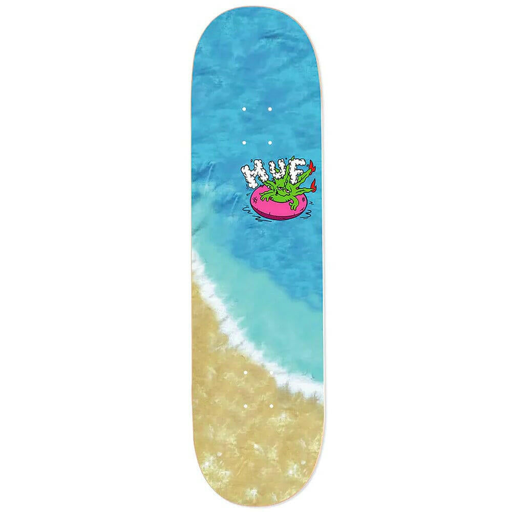 Huf - Green Buddy Slick 8.25 Skateboard Deck.
