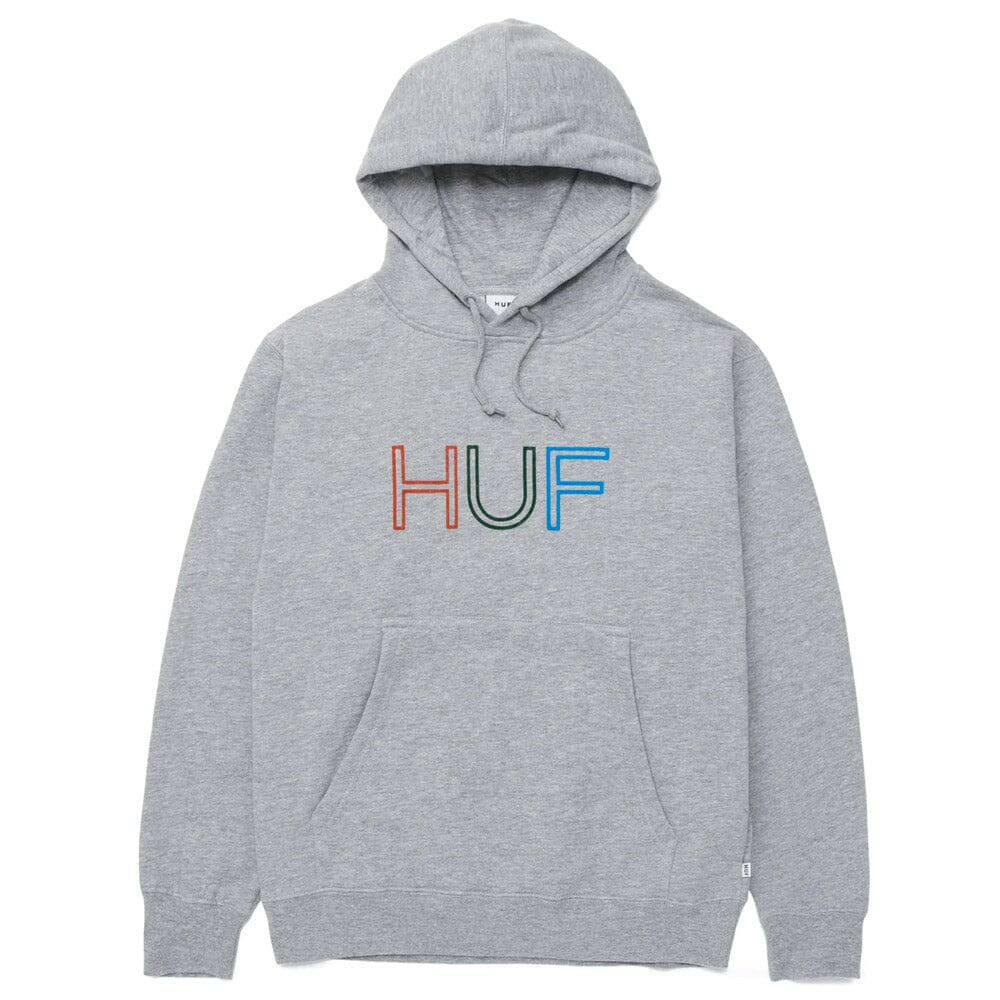 Huf - Huf HD Logo Womens Hoodie Grey Heather.