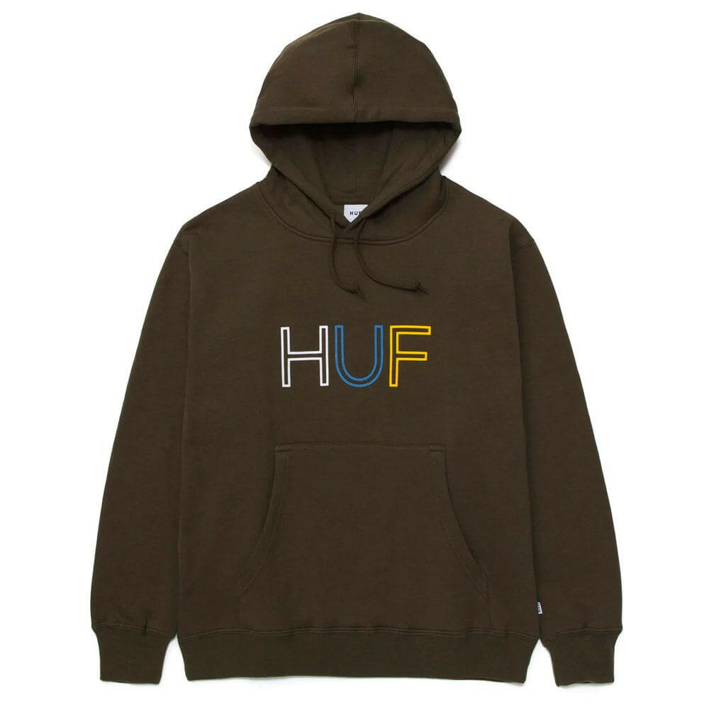 Huf - Huf HD Logo Womens Hoodie Olive.