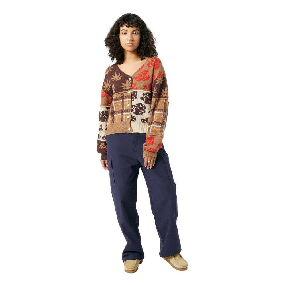 Huf - Nature Patchwork Womens Cardigan.