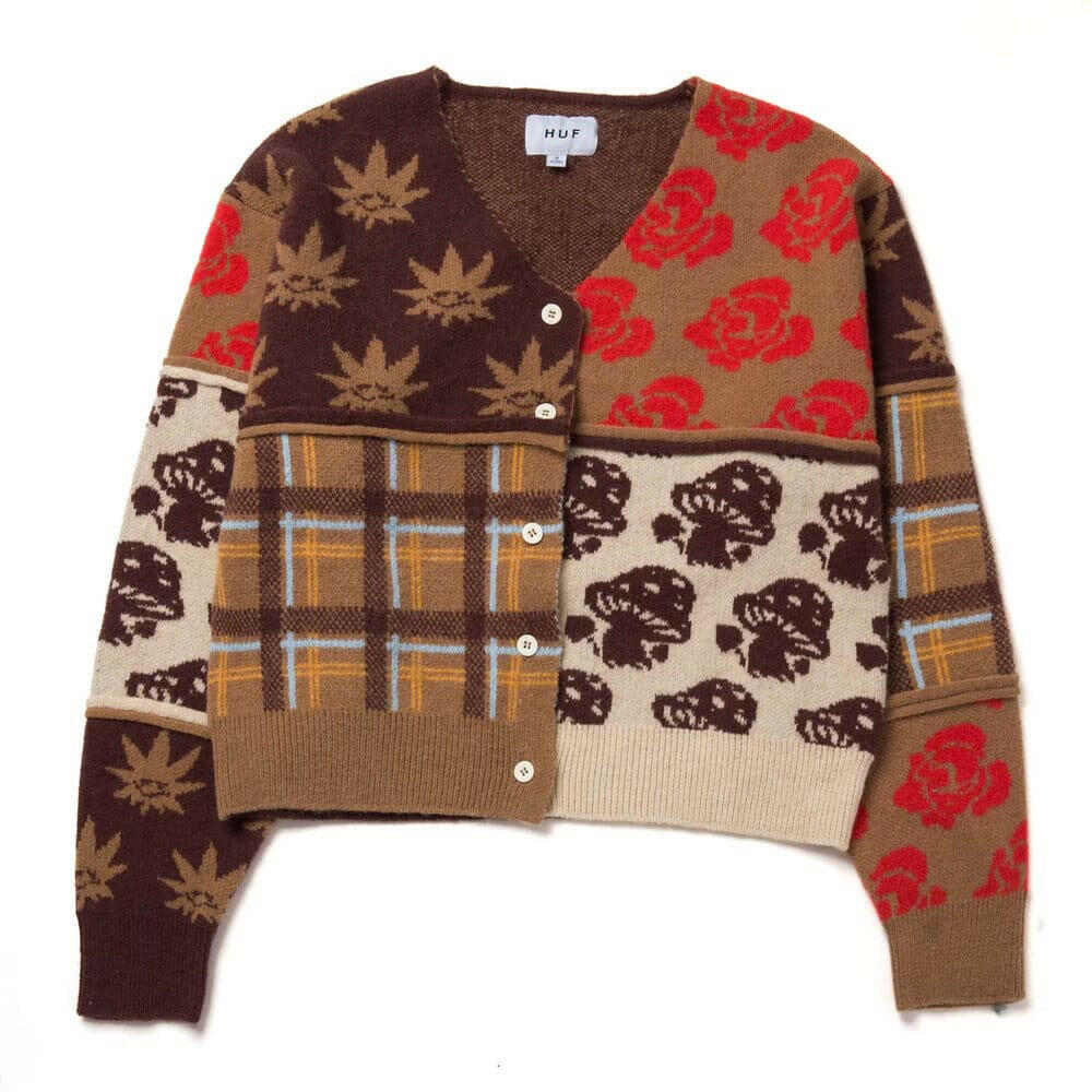 Huf - Nature Patchwork Womens Cardigan.