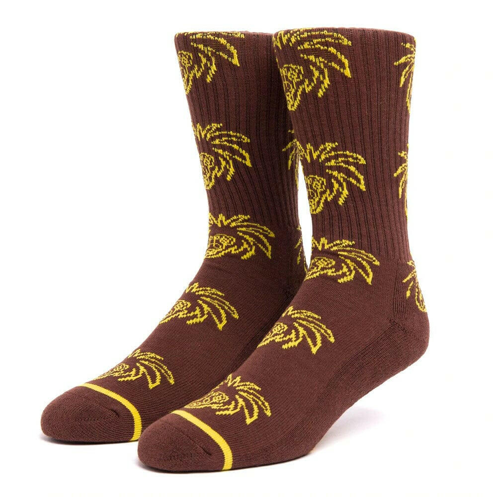 Huf - X PRF Pablo Crew Socks Chocolate.
