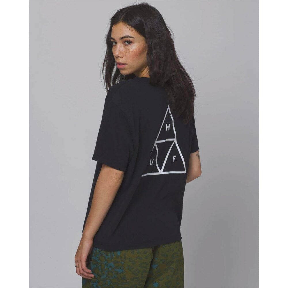 Huf - Triple Triangle Womens Relax Tee Black.