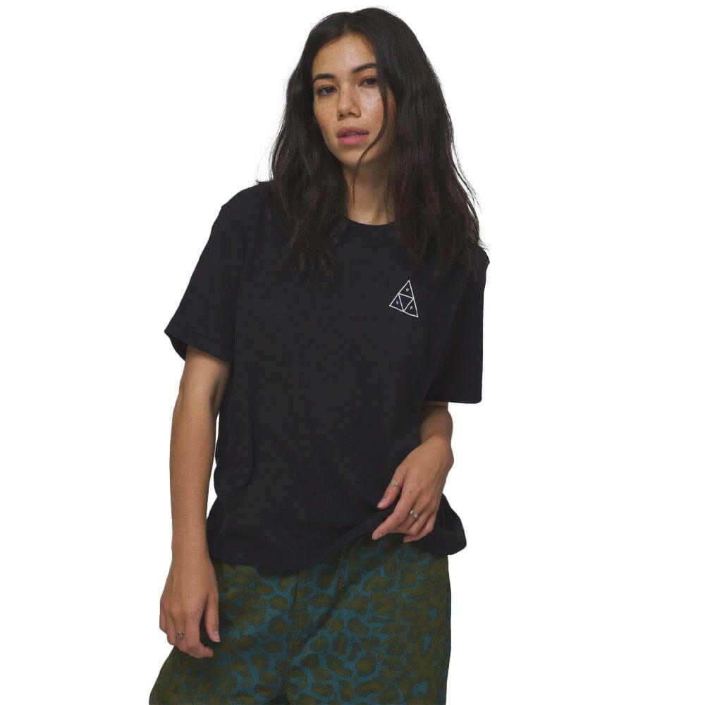 Huf - Triple Triangle Womens Relax Tee Black.