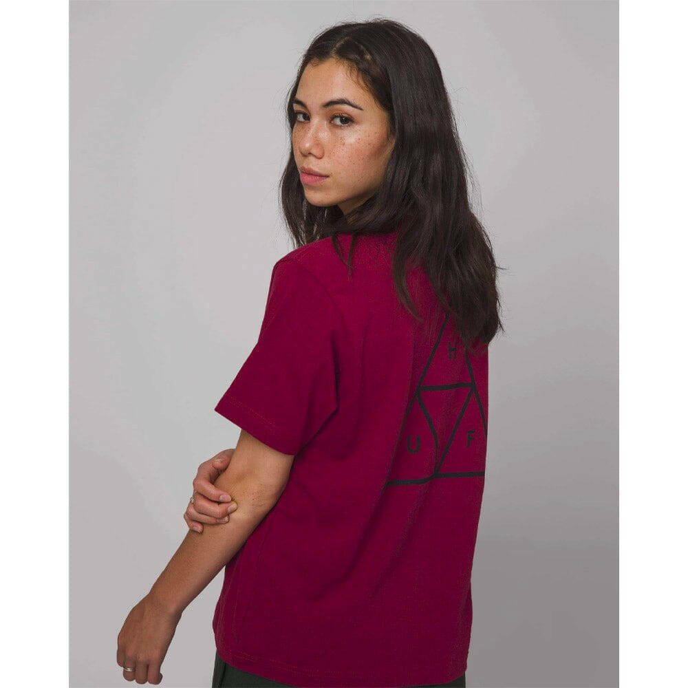 Huf - Triple Triangle Womens Relax Tee Bloodstone.