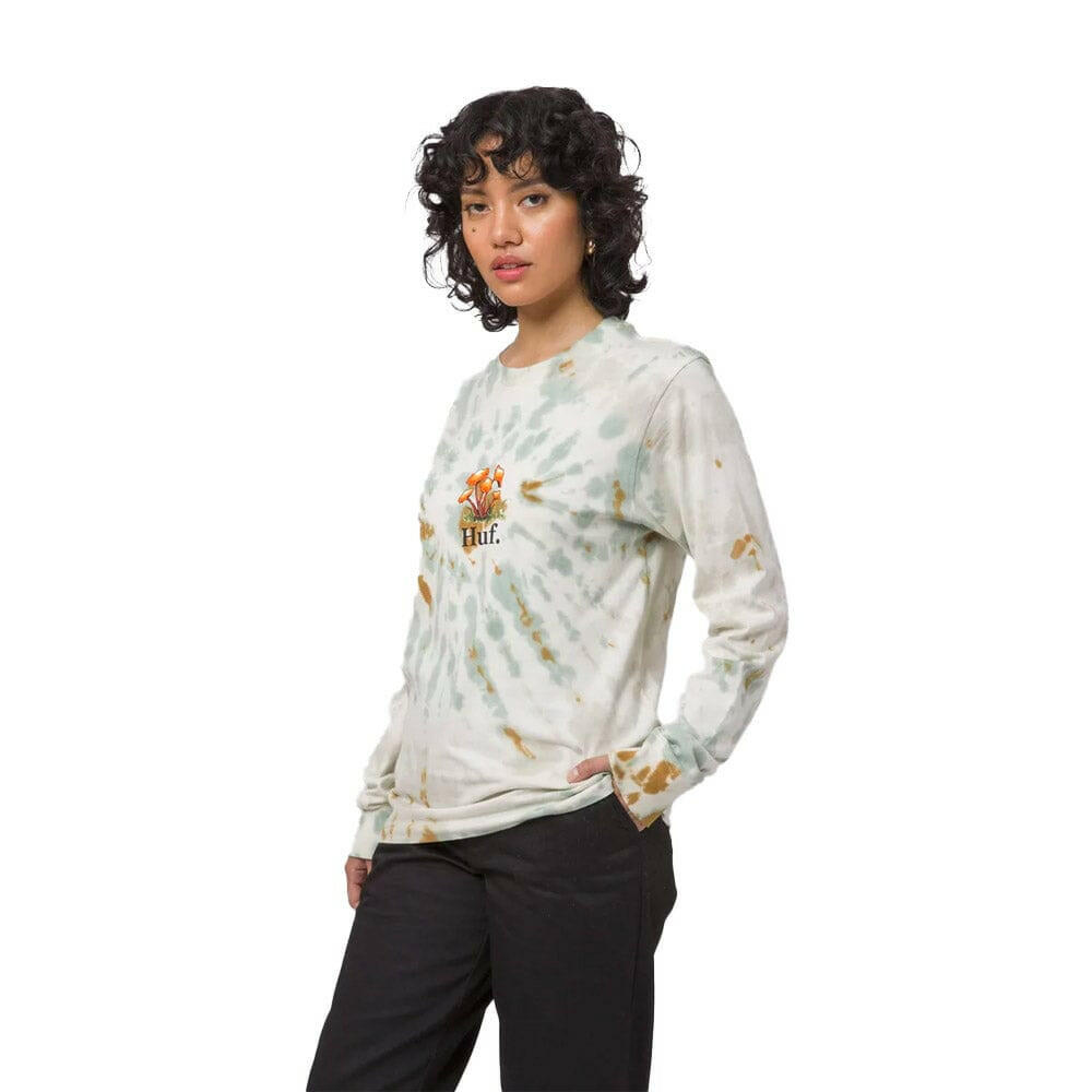 Huf - Tiedye Shroom Womens Relax L/S Tee.