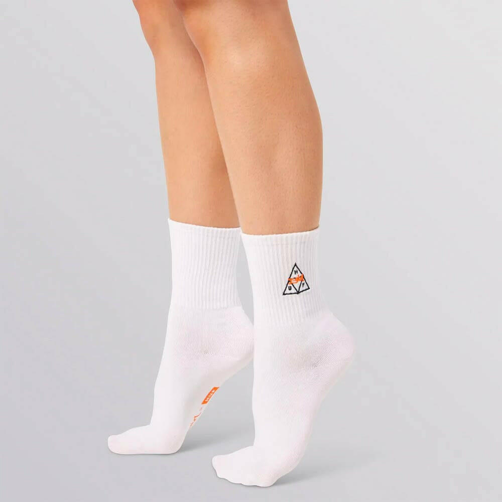 Huf - X-Girl 1/4 Socks White.