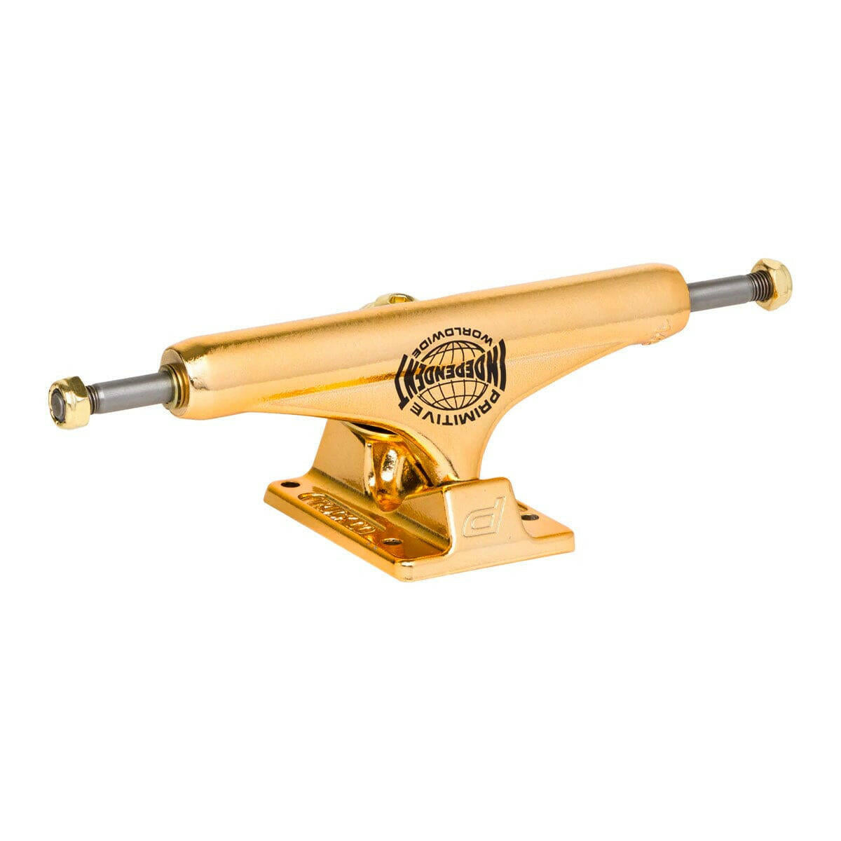Independent - Primitive Gold Mid 144 Skateboard Trucks.