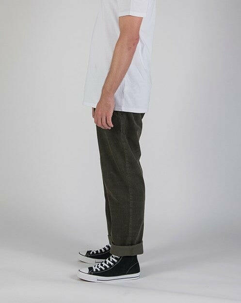 Dickies - 873 Regular Slim Mens Cord Pants Dark Olive.