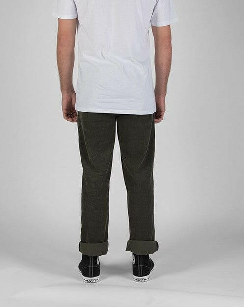 Dickies - 873 Regular Slim Mens Cord Pants Dark Olive.
