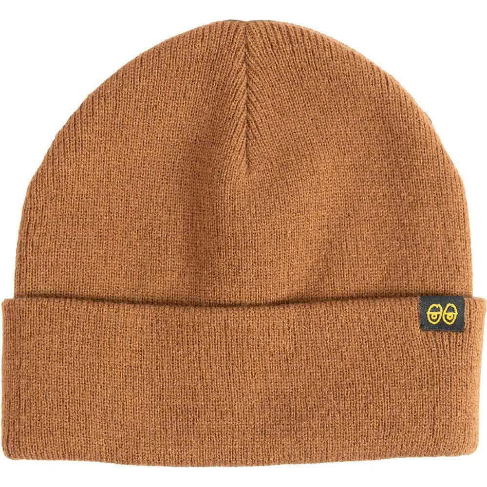 Krooked - Eyes Clip Cuff Beanie Brown/Yellow.